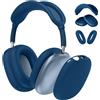 FINTIE Cover Compatibile con AirPods Max Cuffie | Protettiva Custodia Auricolare e Head Fascia Cover in Silicone, Blu notte