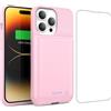 HETP Custodia a batteria per iPhone 14/13 Pro/13, [7500 mAh] ricaricabile, con pellicola protettiva, caricabatterie portatile, potente power bank per iPhone 14/13 Pro/13
