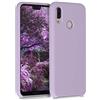 kwmobile Cover per Huawei P20 Lite Custodia - Back Case per Smartphone in Silicone TPU - Protezione Gommata - malva pastello