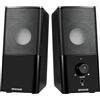Bingxue H21 Classic Computer Altoparlante per Desktop PC, Full Stereo Sound, USB Powered, Altoparlante Gaming con Aux Multimedia da 3,5 mm per laptop/desktop/tablet/Smart Phone (nero)