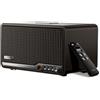 Edifier S300 Altoparlante Retro da Tavolo, Audio Hi-Res Cablato e Wireless, Potenza 80W (RMS), Bluetooth 5.4 Multi-punto, WiFi Multi-stanza (AirPlay 2), Ingressi AUX e USB-C, Noce Nero