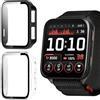 Vanrain Cover per Garmin Venu X1, 2 Pezzi Custodia Protezione Totale Ultra Sottile Cover Rigida per PC Schermo con Pellicola Vetro, Transparent+Nero