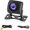 CAMECHO Telecamera posteriore per auto universale per auto telecamera di retromarcia con visione notturna HD 170 ° grandangolare IP68 Telecamera di retromarcia impermeabile 12V