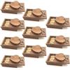 A Plus+ 10 Pezzi Chiavetta USB da 16GB Cuore di Legno Pendrive Con la Scatola di Legno (USB per matrimonio e Fotografia)