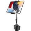 woleyi Supporto Tablet Auto Portabicchieri [Design Telescopico con Braccio Metallo] Porta Tablet Auto Bicchiere con Braccio Lungo Regolabile per iPad Pro Air Mini, Galaxy, Kindle, Fire, Telefono, 4-13
