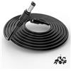 Lonnky Cavo di Prolunga Lonnky 10 Metri 12 Volt, Compatibile con Telecamere di Sicurezza CCTV (TAPO C200), Deco, DVR, Luci a Striscia LED 12V, Router, Connettore 2,1mm x 5,5mm Maschio a Femmina