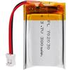 Sunkoo Batteria ai polimeri di litio 3,7 V 380 mAh 702030 ricaricabile con cavo connettore JST per altoparlanti e dispositivi wireless