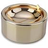 hanlongyu Posacenere da Esterno, Portacenere da Esterno con Coperchio, Posacenere Chiuso Antivento, in Acciaio Inox, Ashtray Posacenere da Tavolo, Adatto, ufficio, Feste, Bar