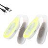 LOMUG Lampada a LED con clip, 2 pezzi, per infermieristica notturna, clip su torcia USB, ricaricabile, magnetica, luce di sicurezza, 3 modalità per infermiere a turni, bambini, corsa, jogging