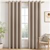MIULEE Tende Oscuranti per Interni 2 Pezzi 140x215 CM, Tenda Termica Isolante Freddo e Caldo Interni Finestra Camera da Letto Soggiorno con Anelli, Morbido e Spesso Tenda Oscurante da Interno, Talpa