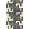 A.S. Création carta de parati TNT con effetto pietra in beige, blu, verde - carta de parati con blocchi da costruzione 8,80 x 0,53 m - 770651