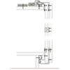 HAWA Combino 20 H FS - Maniglia per porta scorrevole, 1200 x 2200 mm, per porte in legno fino a 20 kg, 2 ante, acciaio e plastica, colore: antracite