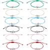 UNICRAFTALE 12Pz 6 Colori Tartarughe Marine Braccialetti di Corda Braccialetti Fatti A Mano Da Surfista Braccialetto Elasticizzato Tartaruga Colorata Braccialetto Regolabile per Coppie di Amici Regalo
