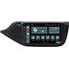 Jf Sound car audio system Autoradio Custom Fit per Kia Ceed dal 2012 nero lucido con telecamera standard Android GPS Bluetooth WiFi USB DAB+ Touchscreen 9 8core Carplay AndroidAuto