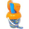 ODS | Sunday Hot Wheels Set Mare XL con Secchiello 19 cm, Paletta, Rastrello, Setaccio e Annaffiatoio, Giochi da Spiaggia per Bambini