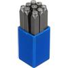 QUARKZMAN 9 Pezzi Set Punzoni Marchi Punteggiatura 1/8 (3mm). v @ # I !, ? Strumento Punzonatura per Metallo Plastica Legno Pelle