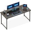 ODK Scrivania per Computer, 160 x 55 cm, Scrivania da Ufficio e Postazione Lavoro, per Studio, Camera da Letto e Soggiorno, Nero