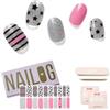 NAILOG Pellicola per Unghie, 20Pcs Nail Stickers Gel Varnish Adesivo Stencil, Smalto Adesivo per Unghie French Manicure Nails Wraps Decorazione DIY per Donne Ragazze, A Rock Song