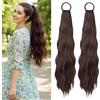 Eniyou 2 Pezzi Extension Capelli Coda 45cm Treccia Finta, Coda Capelli Extension con Elastico Ricci Naturali Strati Dolci Freschi e Naturalmente Chic con Elastico per l'uso Quotidiano Occasioni Speciali
