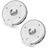 Goktvai 2pz Pitch Pipe a 13 Toni, Alta Sensibilità Scala Cromatica C-C Accordatore Diapason Accessori per l'Accordatura Musicale per Chitarra Basso Violino Violoncello Ukulele Cantanti e Altro Ancora