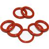 NONE Set di O-ring in silicone, 10 misure, resistenti all'olio e al calore, adatti per auto e tubazioni
