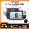 AWESAFE Autoradio Wireless CarPlay per FIAT 500 500C Abarth 2007-2015 con Android Auto, Navigazione GPS, Sistema Smart, RDS, DSP, FM