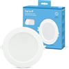 Garza - Faretti LED da incasso per Cartongesso, circolare, extrapiatto, 17cm, 12W, luce fredda 6500K, 1200lm, 30.000h, IP20, bianco, risparmio energetico 80%