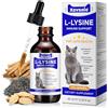 CLFJLXYX Gocce di L-Lisina per Gatti e Gattini | Rafforza il sistema immunitario & supporta la funzione respiratoria | Allevia Allergie, Coryza e Starnuti | 60ml - Gusto Pollo