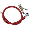 Ausi Tubo flessibile per pompa ad aria a pedale e a mano, pompa per bicicletta e accessori, rosso