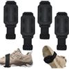 Lyivisk 4 picchetti per scarpe antiscivolo, punte per scarpe, suola antiscivolo, artigli per scarpe, neve, ghiaccio, suola per escursioni, passeggiate, camminate, camminate, corde regolabili per l'inverno