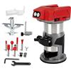 JOJOCY Router di alimentazione senza fili compatibile con batteria Milwaukee M18 18 V, router per legno senza spazzole a 5 velocità 800 W 30000 giri/min router manuale con punte router trim, guida bordo