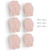 Poliplast - Set da 6 Pomelli, Design elefante per Armadio e Cassetti e cameretta bambini, Articolo 427E, Verniciato a mano, Colore Rosa Salmone