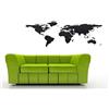 Adesivo4You Mondo - Mappamondo Adesivo Murale per la Casa - Wall Stickekr Viaggiare in tutto il mondo Adesivo4You (200x100 cm., Nero)