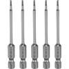 QUARKZMAN 5pz H1,5 Chiavi a Brugola per Punte da Trapano 1,5mm Punte Metriche Piane 1/4 Attacco Esagonale 100mm (4) Punta Cacciavite Esagonali Magnetico Lungo Industriale per Viti