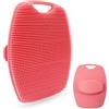 UBRAVE Spazzola Corpo Silicone | Esfoliazione Delicata | Spugna Scrub Corpo | Setole Morbide | Luffa in Silicone per Adulti e Bambini | Perfetto per Tutti i Tipi di Pelle | Rosa