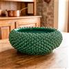 Ceramiche di Caltagirone Sofia Centrotavola a Pigna in Ceramica di Caltagirone Ø 25/33 cm — Verde Smeraldo - 33 cm / Verde Smeraldo