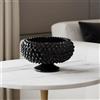 Ceramiche Sofia Stand Alzata a Pigna in Ceramica di Caltagirone Ø 25/33 cm — Black Line - 25 cm / Black Line