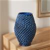 Ceramiche di Caltagirone Sofia Vaso Pigna in Ceramica di Caltagirone h 25 cm — Blu Intenso - 35 cm / Blu Intenso