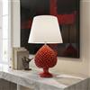 Ceramiche di Caltagirone Sofia Lume a Pigna in Ceramica di Caltagirone — Rosso Fuoco - 65 cm / Rosso Fuoco