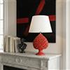 Ceramiche di Caltagirone Sofia Lume a Pigna in Ceramica di Caltagirone — Rosso Fuoco - 40 cm / Rosso Fuoco