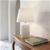 Ceramiche di Caltagirone Sofia Lume Pigna Cilindro in Ceramica di Caltagirone h 60 cm — White Line - 60 cm / White Line / 17 cm
