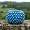 Sofia Ceramiche Comp Vaso Mezza Pigna Senza Piede in Ceramica di Caltagirone — Turchese - 15 cm / Turchese