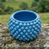 Sofia Ceramiche Comp Vaso Mezza Pigna Senza Piede in Ceramica di Caltagirone — Turchese - 35 cm / Turchese