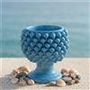 Sofia Ceramiche Comp Vaso Mezza Pigna in Ceramica di Caltagirone — Turchese - 15 cm / Turchese