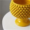 Sofia Ceramiche Comp Vaso Mezza Pigna in Ceramica di Caltagirone — Senape - 35 cm / Senape
