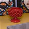 Sofia Ceramiche Comp Vaso Mezza Pigna in Ceramica di Caltagirone — Rosso Fuoco - 15 cm / Rosso Fuoco