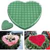 PRITOK Schiuma a forma di cuore: 30 x 32,5 cm, in schiuma per fiori freschi con griglia, per matrimoni, decorazioni auto, Pasqua e compleanno