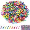 YONGQING 400 Pezzi Fermacampioni, Brads Rotondi in Metallo Colorati, Fermacampioni Piccoli da 8 x 17mm, Mini Fermacampioni per Scrapbooking, Carta, Artigianato Fai da Te