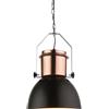 Globo lighting Lampadario a sospensione cupola Kutum nero opaco d.26,5 cm a 1 luce in metallo color rame 1XE27 15282/40
