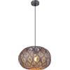 Globo lighting Lampadario a sospensione Solera grigio d.30 cm a 1 luce in metallo stile Marocco 1XE27 15344SLMDS/40